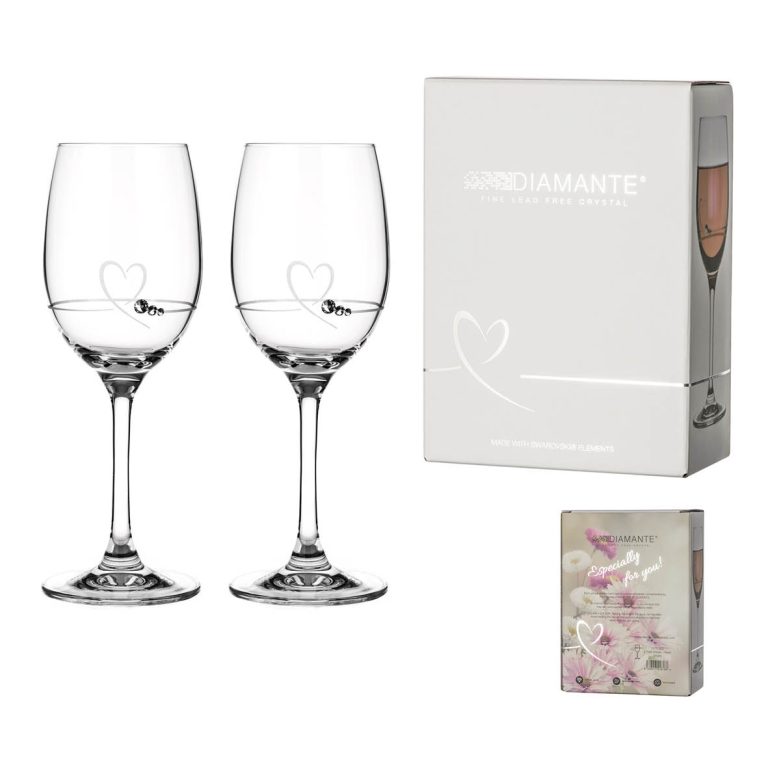 Swarovski Heart češe za vino kom2